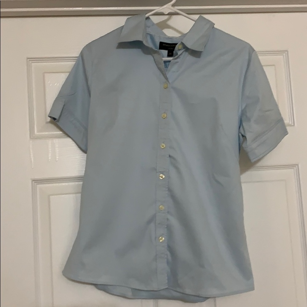 COPY - Banana Republic Baby Blue Blouse
